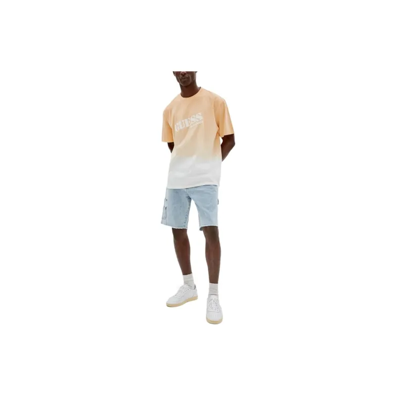 GUESS T-Shirts Men Orange-4