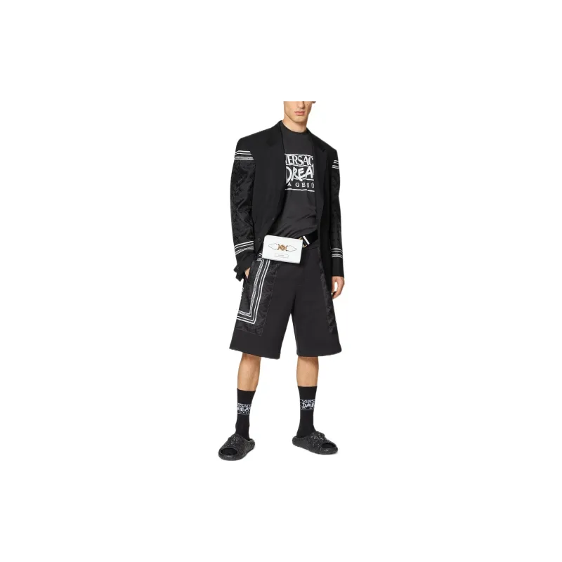 VERSACE Greca Single-Breasted Long Sleeved Blazer-3