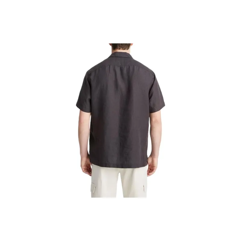 VINCE Polo Shirt Men's Washed Black-1