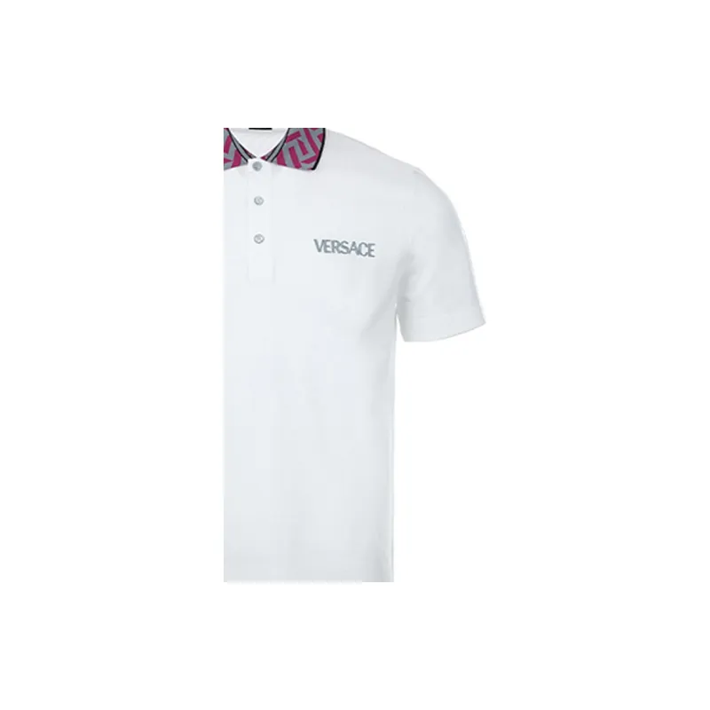 VERSACE Polo Shirts Men White-6