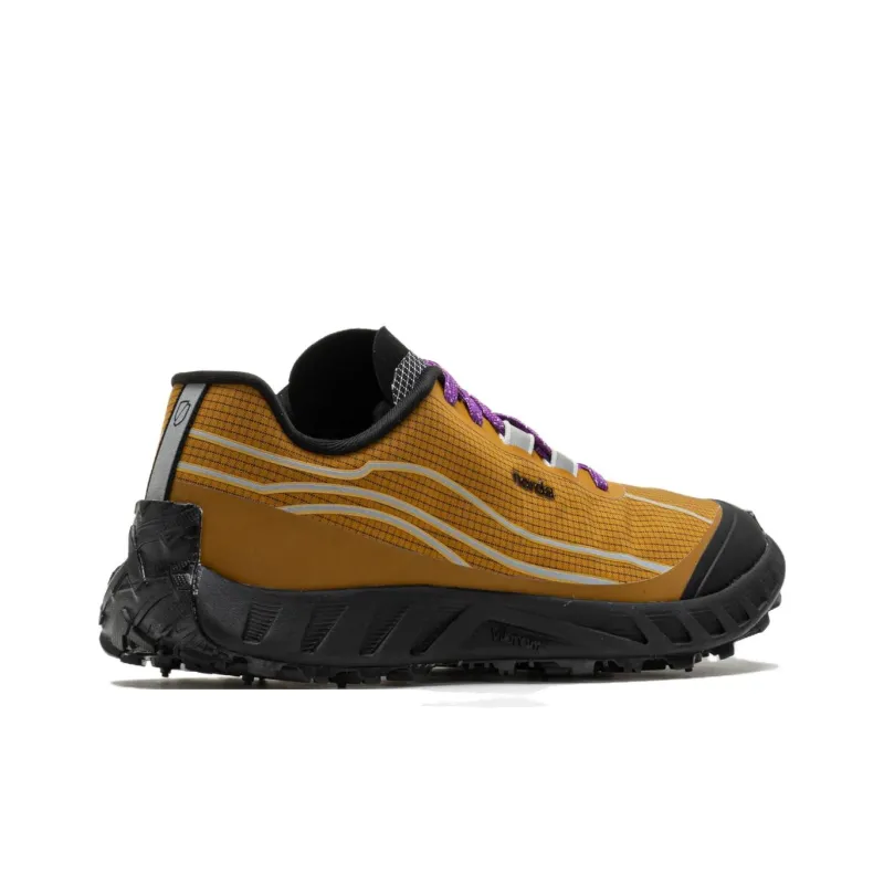 NORDA 002 Anti Slip Wear Resistant Low Top Running Shoes Men's Brown Black-3