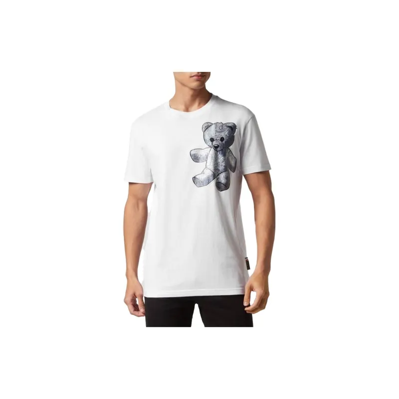 PHILIPP PLEIN Teddy Bear Paisley print T shirt-1