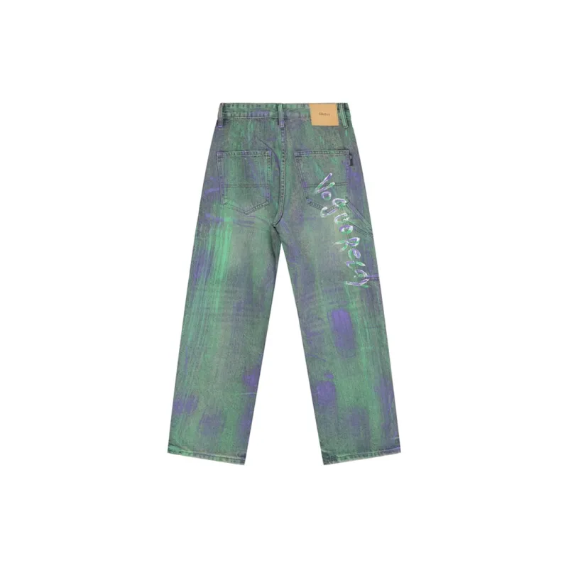 Voguo Relay Loose Fit Straight Fit Jeans Unisex-1