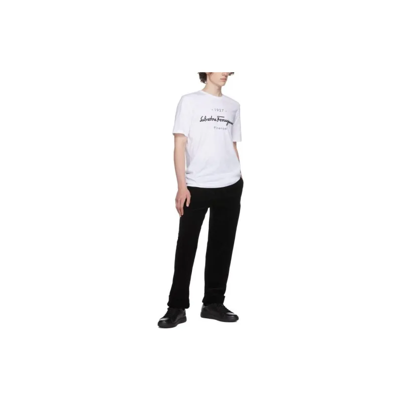 Ferragamo T-Shirts Men White-1