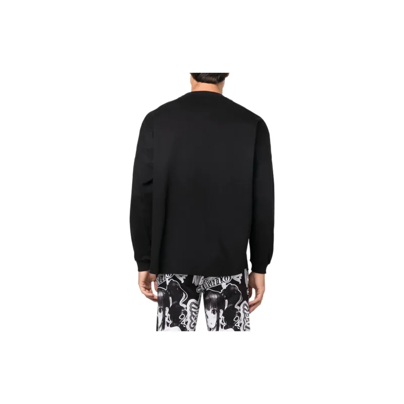 GCDS Long sleeved Logo print T shirt-2