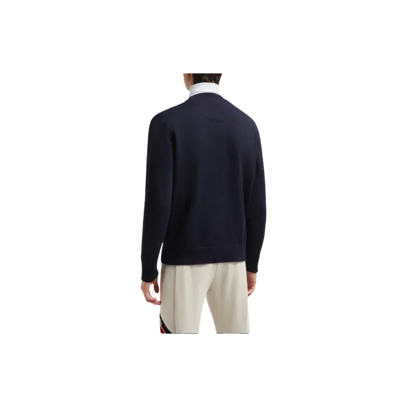 Moncler Logo Embroidered Long-Sleeved Sweater-1