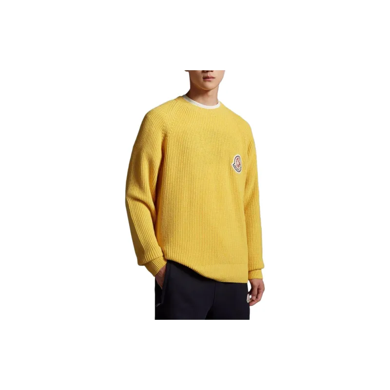 Ice Cream X Moncler X BBC ICECREAM Co-branded Series Sweaters Unisex Yellow-2