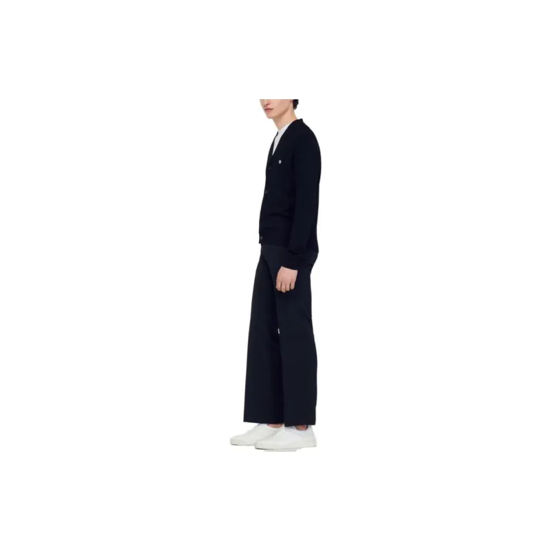 Sandro Cashmere Sweater Men's Black-2