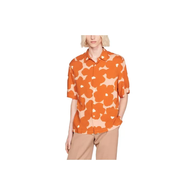 Sandro Shirts Men Orange-1