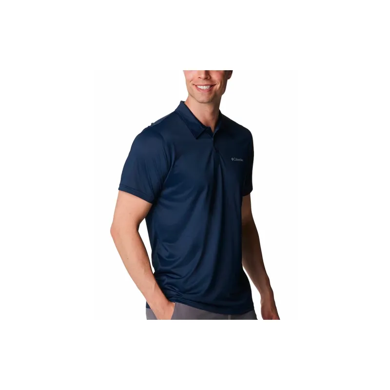 Columbia Polo Shirt Men's Navy Blue-3
