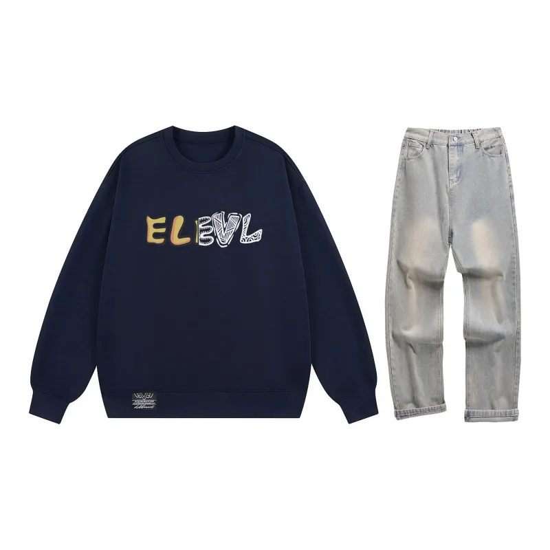 LEVEL Sweatshirt Sets Unisex-35