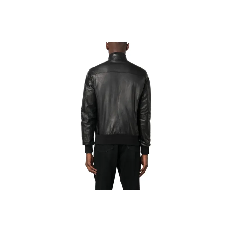 BARBA Zip-up Leather Jacket-1
