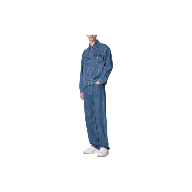 Valentino Buttoned Twill Denim Jacket-1