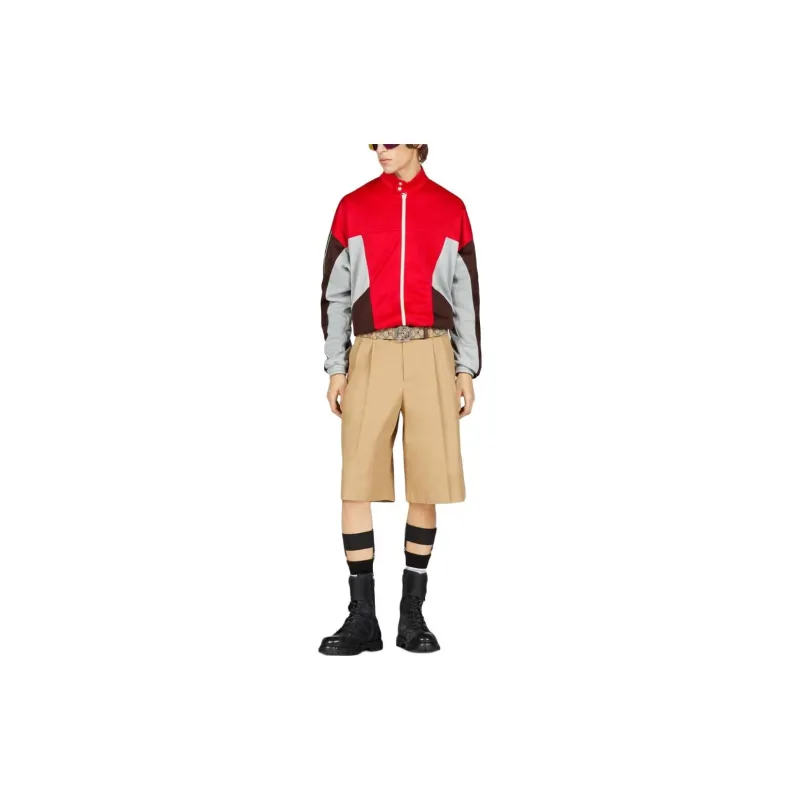 GUCCI Color Block Zip Up Jacket-1
