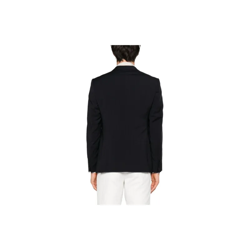 EMPORIO ARMANI SS24 Business Suit Coat Men's Marine Blue-2