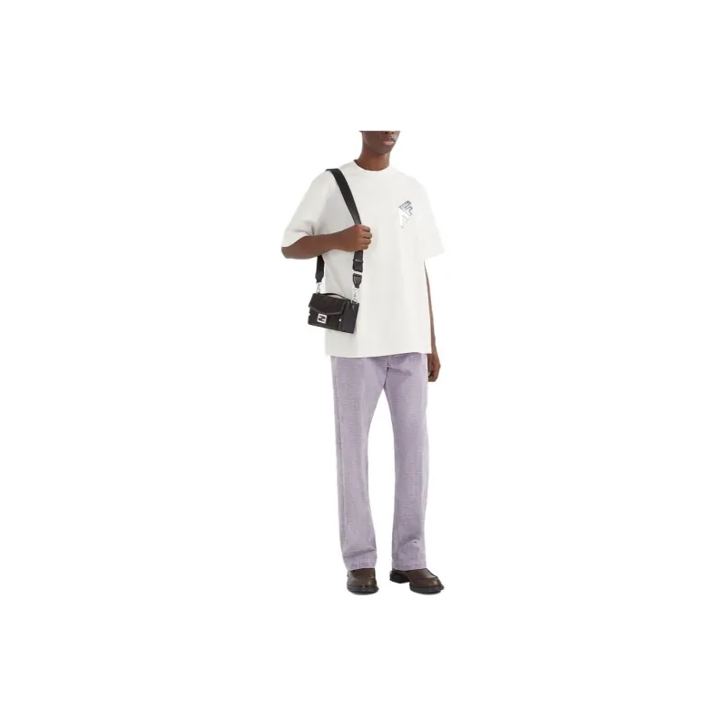 FENDI T Shirts Men White-2