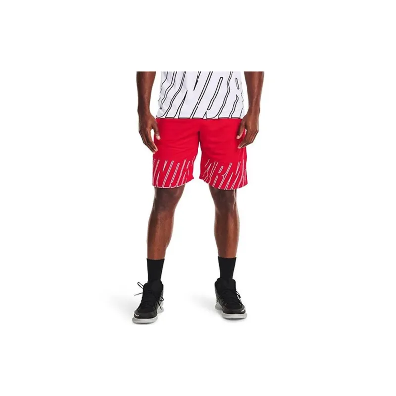 Under Armour Baselin Basketball Shorts Men Red-2