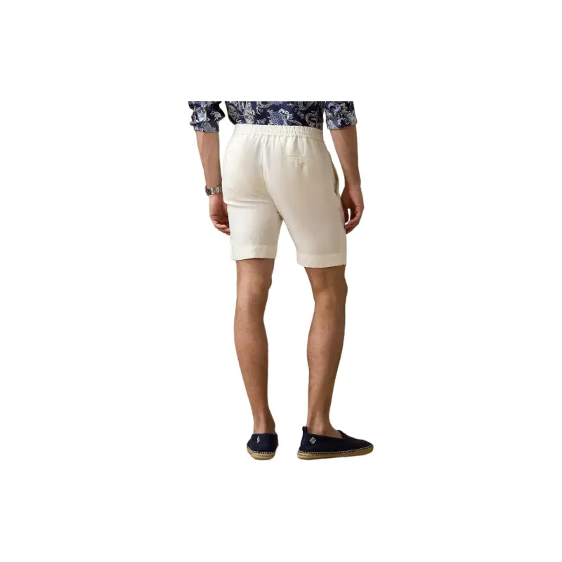 Polo Ralph Lauren Silk Linen Drawstring Short Denim Shorts Men's White-3