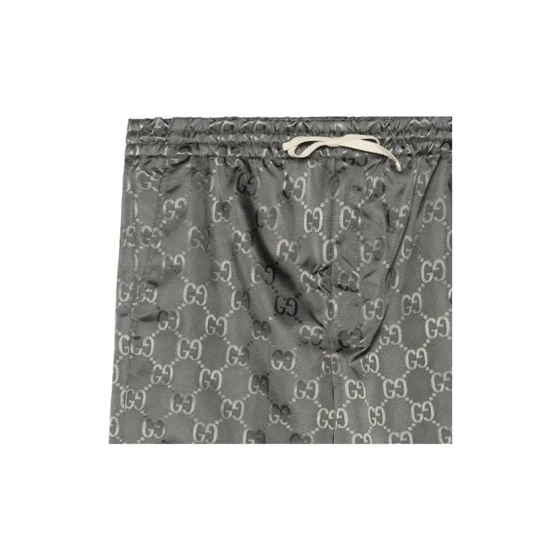 GUCCI Monogram pattern Track Pants-6
