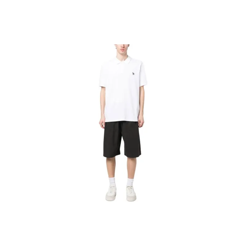 Paul Smith Zebra Patch Short Sleeved Polo Shirt-1