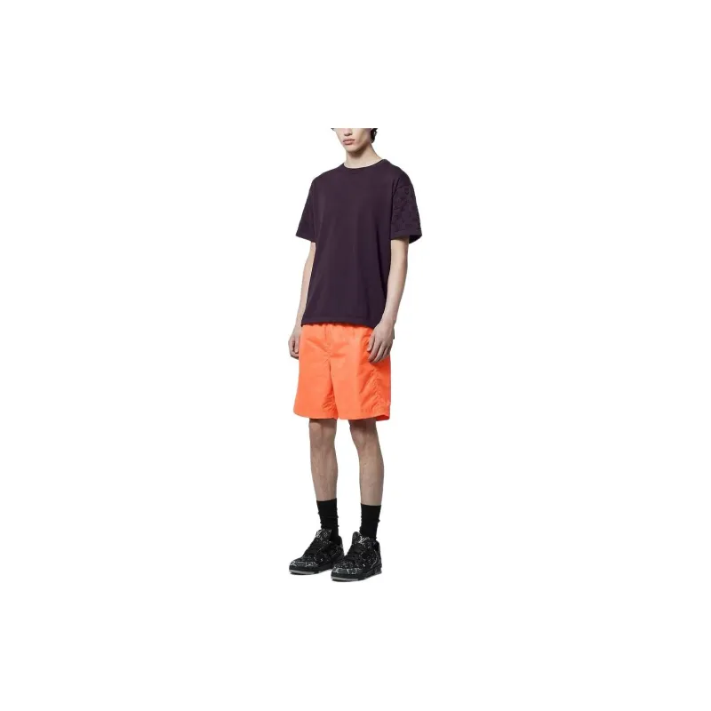LOUIS VUITTON Monogram Nylon Swim Board Shorts Casual Shorts Men's Orange-1