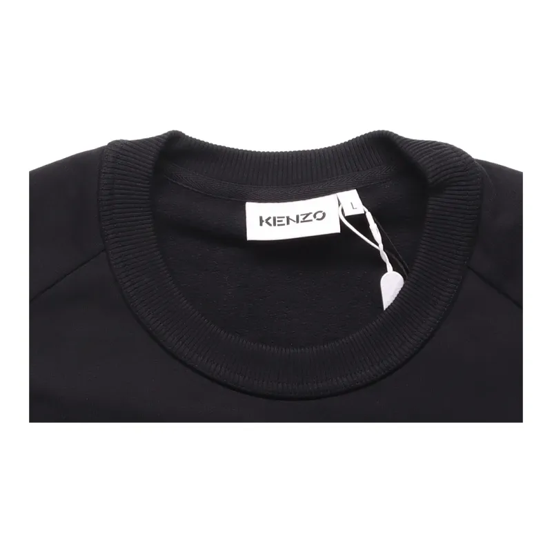 KENZO Logo Patch Ribbed Hem Sweatshirt-6