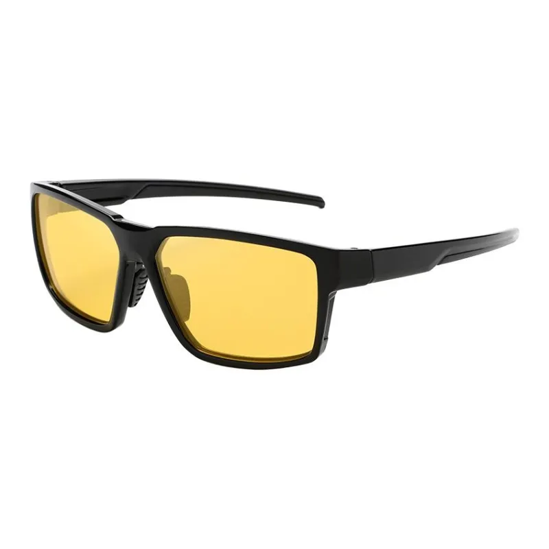JEANSWEST TR90 Irregular Shape Sunglasses Unisex Bright Black Sand Black Tea Brown-5