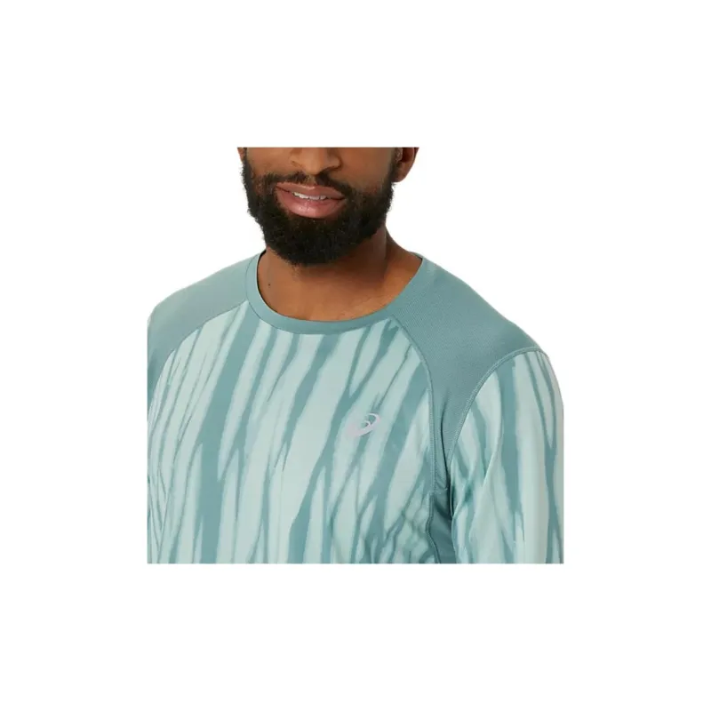 Asics ROAD T-Shirt Men's Light Cyan Porcelain-4
