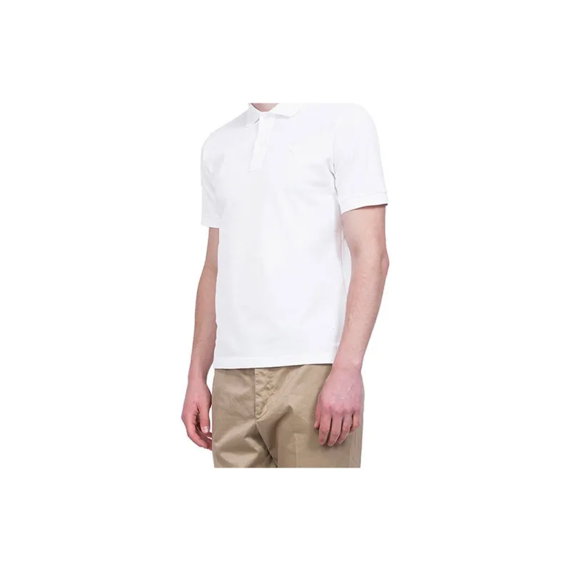 PRADA Polo Shirts Men White-5