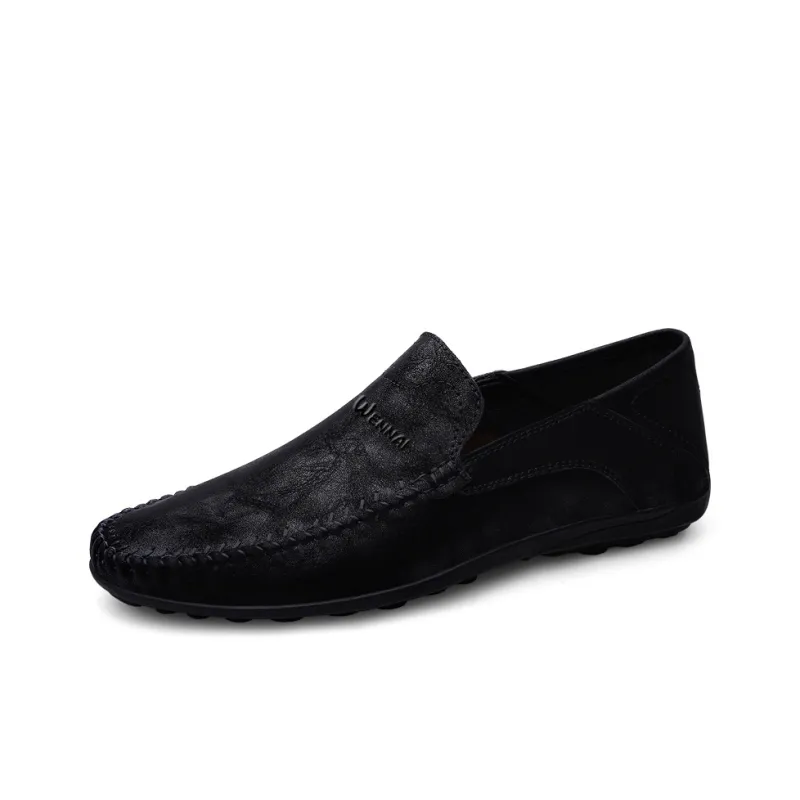 Wen Nai Gommino Loafers Men Black/Gray/Yellow Brown-1