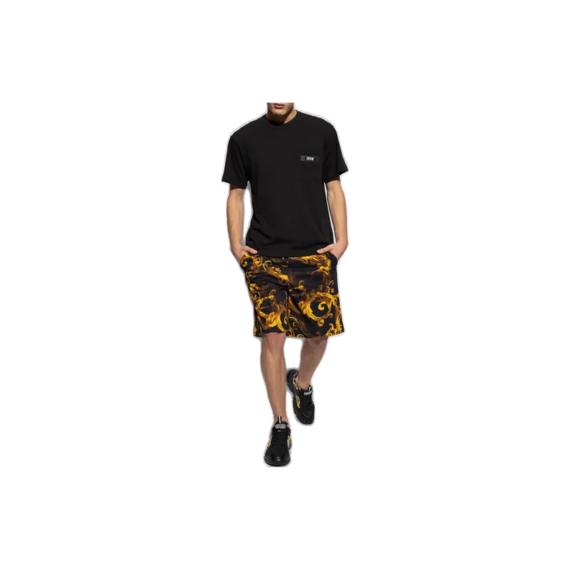 VERSACE JEANS Barocco Printed Drawstring Track Shorts-1