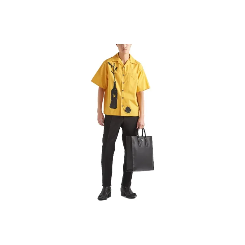 PRADA Shirts Men Yellow-1