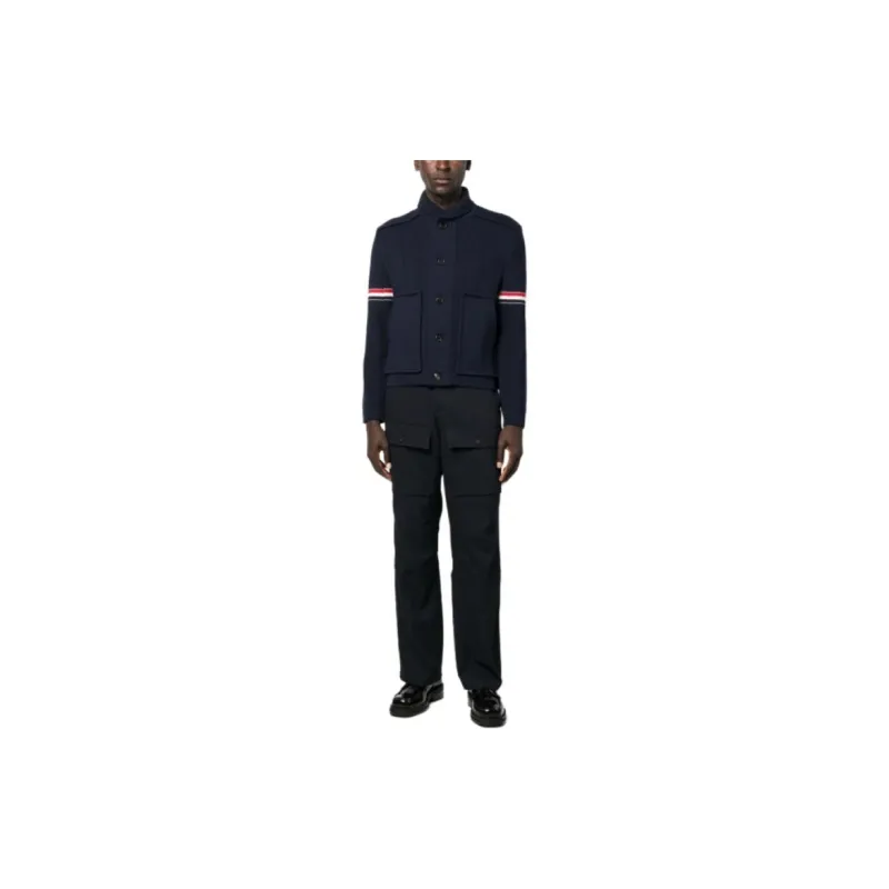 THOM BROWNE Rwb Striped Shirt Jacket-1