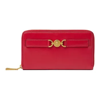 VERSACE Medusa '95 Calfskin Wallet Women's Red