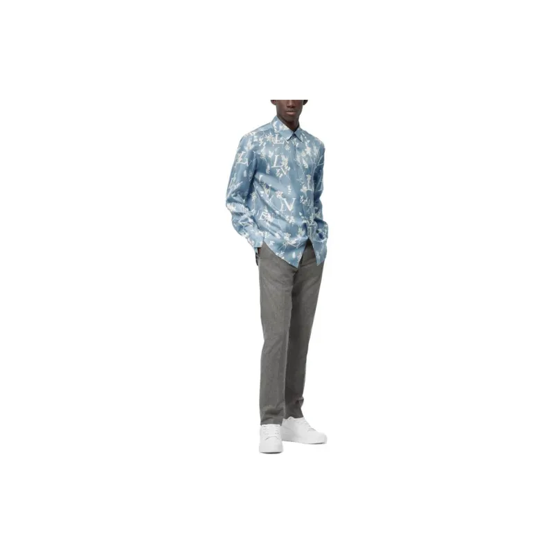 LOUIS VUITTON SS23 Shirt Men's Blue-1