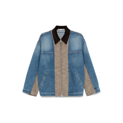 Stella McCartney Denim Jackets Women's Blue And Beige