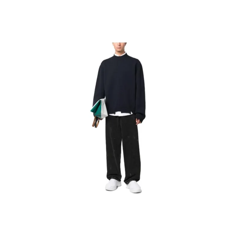 AMBUSH Logo-embroidered Virgin-wool Jumper-1