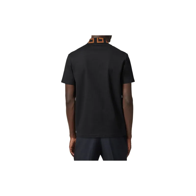 VERSACE Polo Shirts Men Black-3