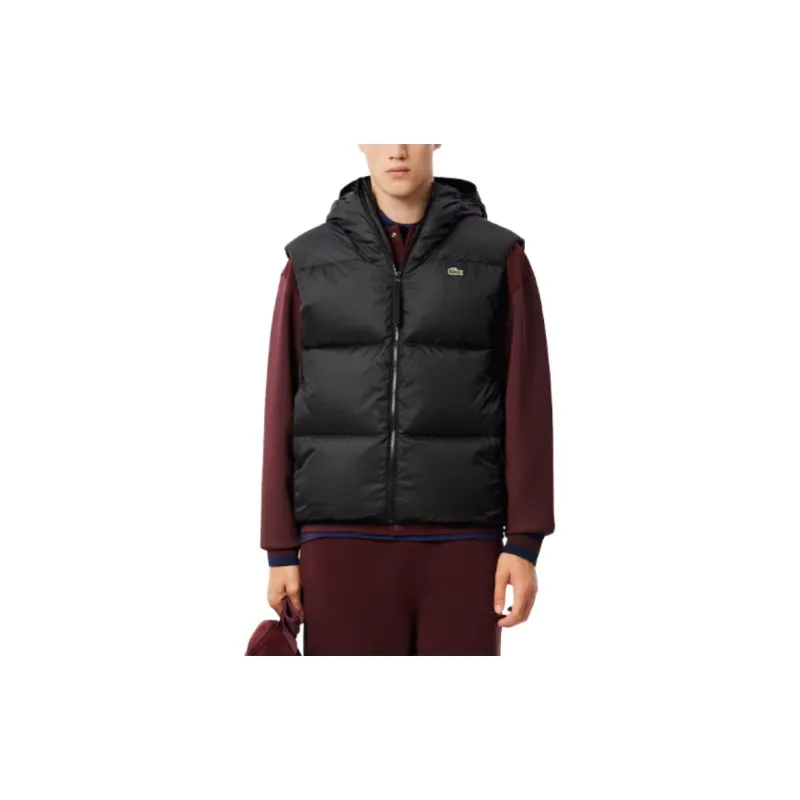 LACOSTE Hooded Puffer Vest Jacket-3