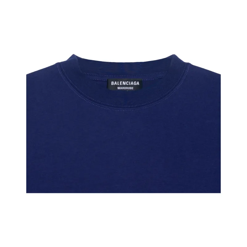 Balenciaga Political Campaign Oversized T-Shirt Dark Blue/Multi-5