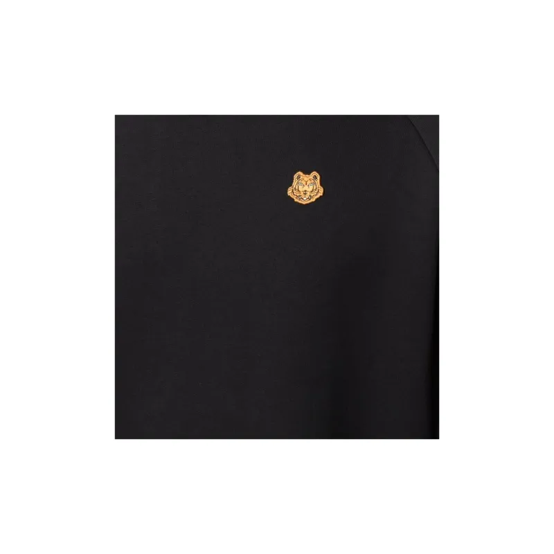 KENZO Logo Patch Ribbed Hem Sweatshirt-4