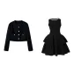 Black Chanel-Inspired Clothing Sets