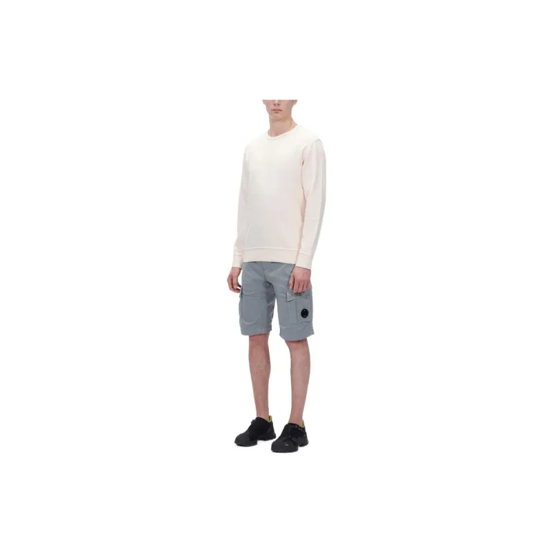 C.P. Company Cotton Fleece Resist Dyed Sleeve Logo Sweatshirt-1