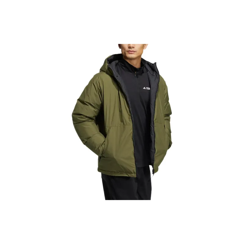 Adidas REVERSIBLE DOWN JACKET Down Jacket Men's Green-2