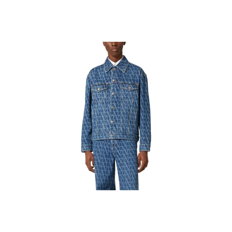 Valentino Toile Iconographe Denim Jacket-1