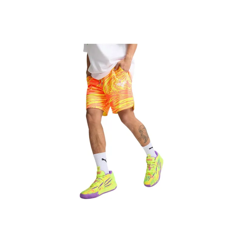 PUMA x MELO Casual Shorts Men's Yellow-2