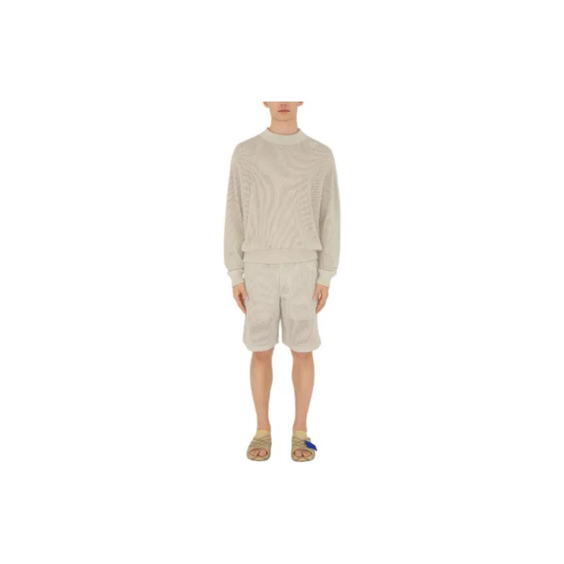 Burberry Logo Embroidered Drawstring Mesh Shorts-2