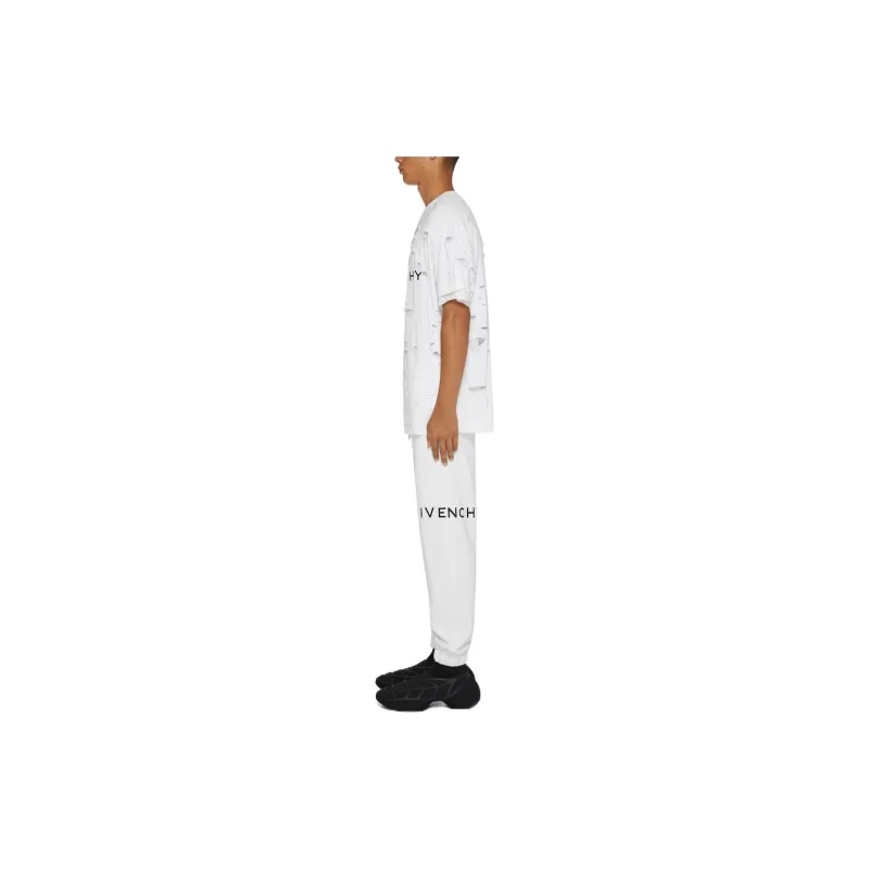 GIVENCHY GIVENCHY Archetype FW22 Knitted Sports Pants Men's White-3