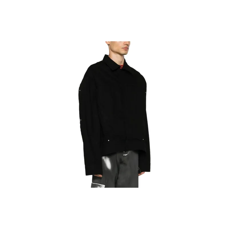 HELIOT EMIL Hooded Denim Shirt Jacket-3