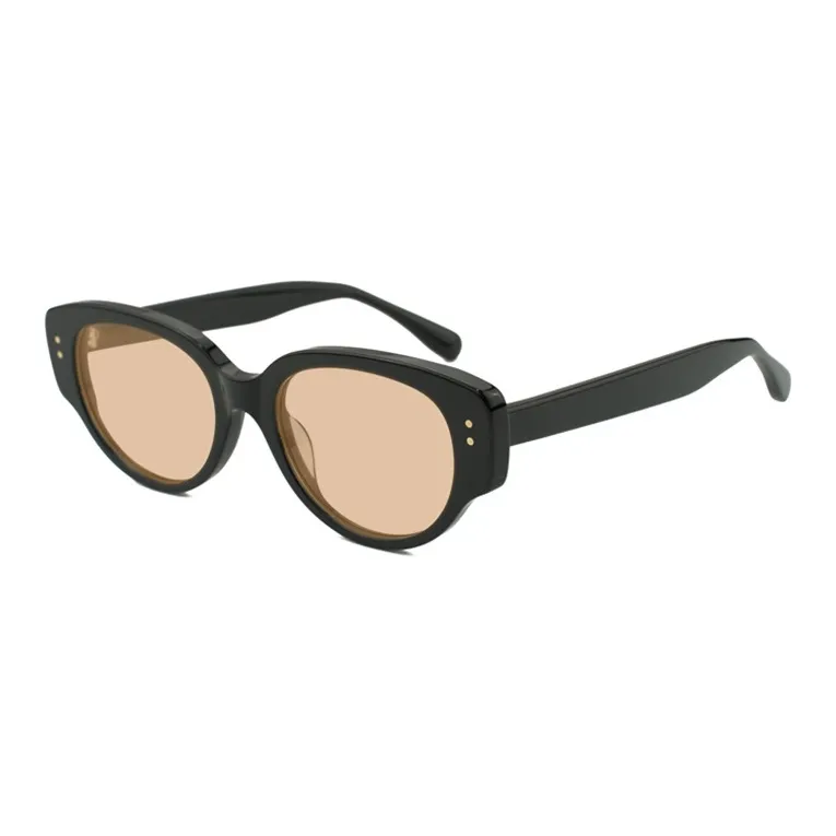 BOELEO Plate Frame Oval Sunglasses Unisex-4
